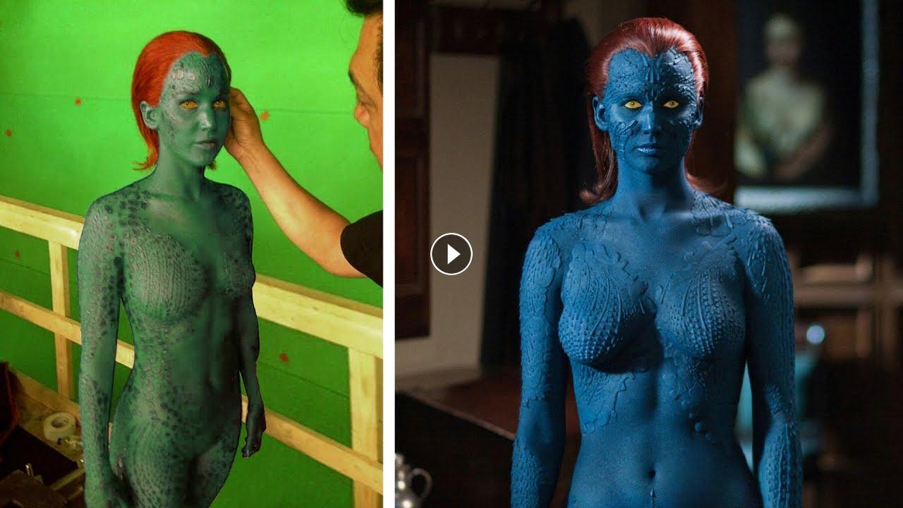 How did they turn the beautiful actress Jennifer Lawrence into the shape-sh...
