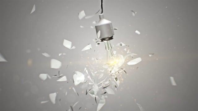 Light Bulb explode (3D animation)