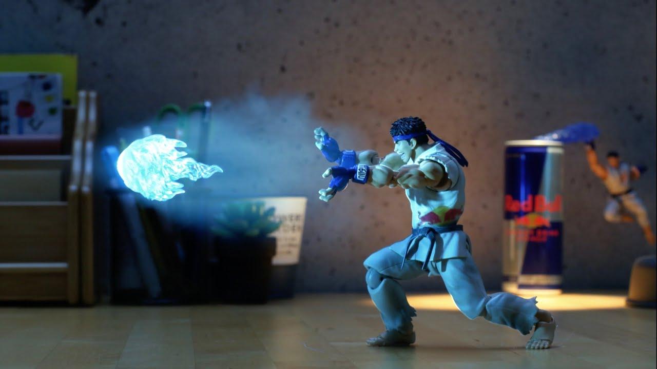 Street Fighter V: Ryu’s Hadoken in Stop Motion